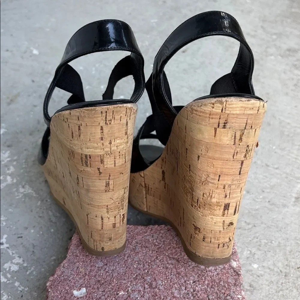 Fendi Cork Wedge Platforms